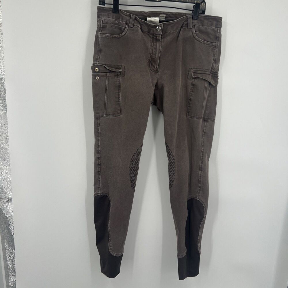 Dover Saddlery Brown Riding Pants Equestrian Size 30 Cargo Pockets